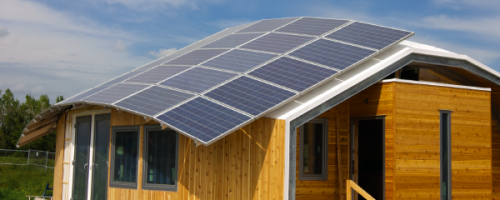 Solar Decathlon Mounting On A Curved Roof | Skyfire Solar Energy Blog